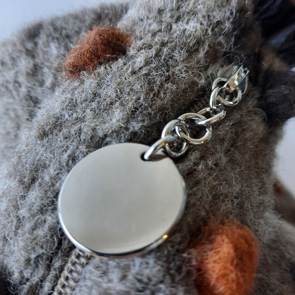 TERESA CAMBI Italy Large Felted Wool Pom Shoulder Bag Hobo Weekender Boho Tote - Picture 5 of 14